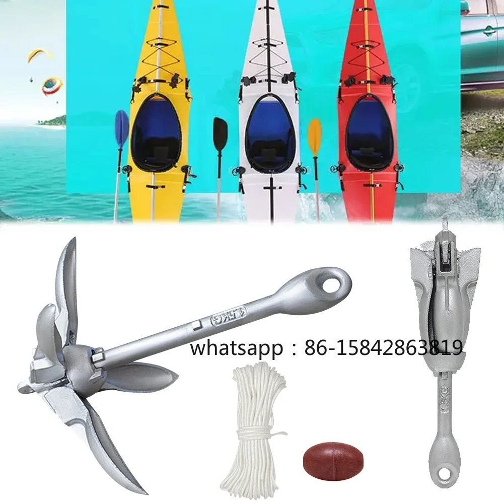 Fishing Kayak Anchor - 0.7KG 1.5KG Paslanmaz Çelik Katlanır Grapnel